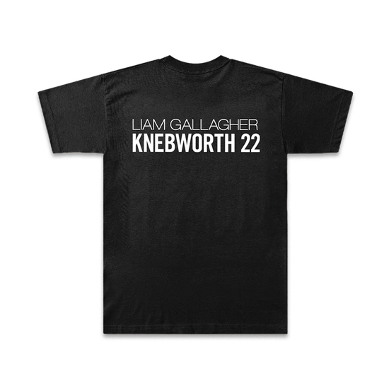 Knebworth 22 Live Photo TShirt Black Liam Gallagher Official Store